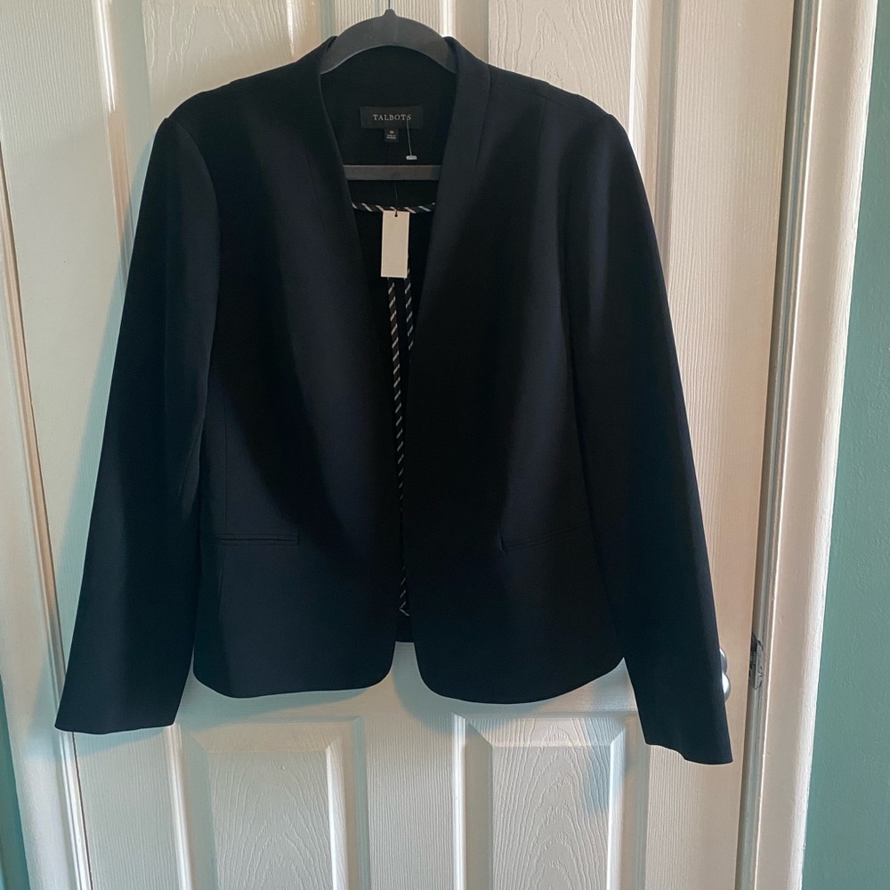 Talbots Lightweight Black Blazer